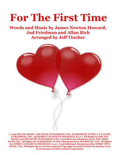 For The First Time (arr. Jeff Tincher)