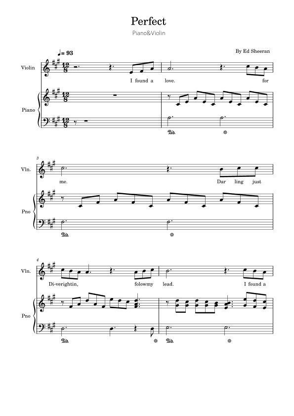 Perfect (arr. poon)
