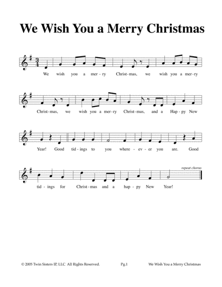 We Wish You A Merry Christmas (arr. Hal Wright)