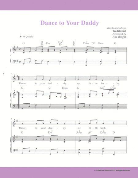 Dance to Your Daddy (arr. Hal Wright)