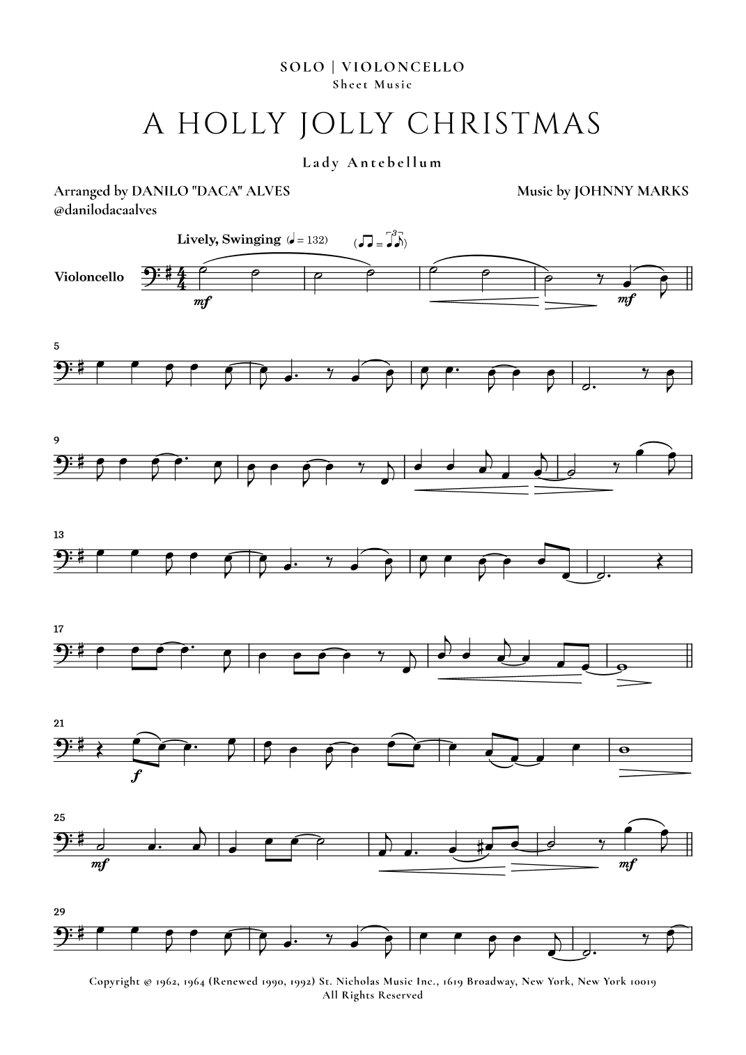 A Holly Jolly Christmas (arr. Danilo "Daca" Alves)