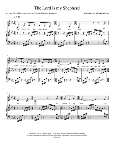 The Lord Is My Shepherd (arr. Sharon Hanjian Rondeau)