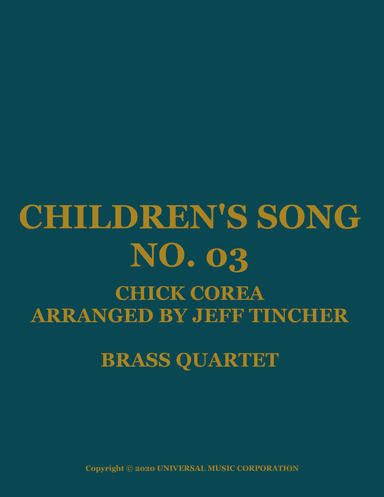 Children's Song No. 3 (arr. Jeff Tincher)
