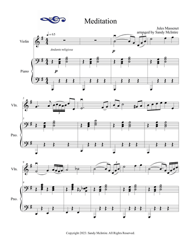 Meditation from Thais (arr. Sandy McIntire)