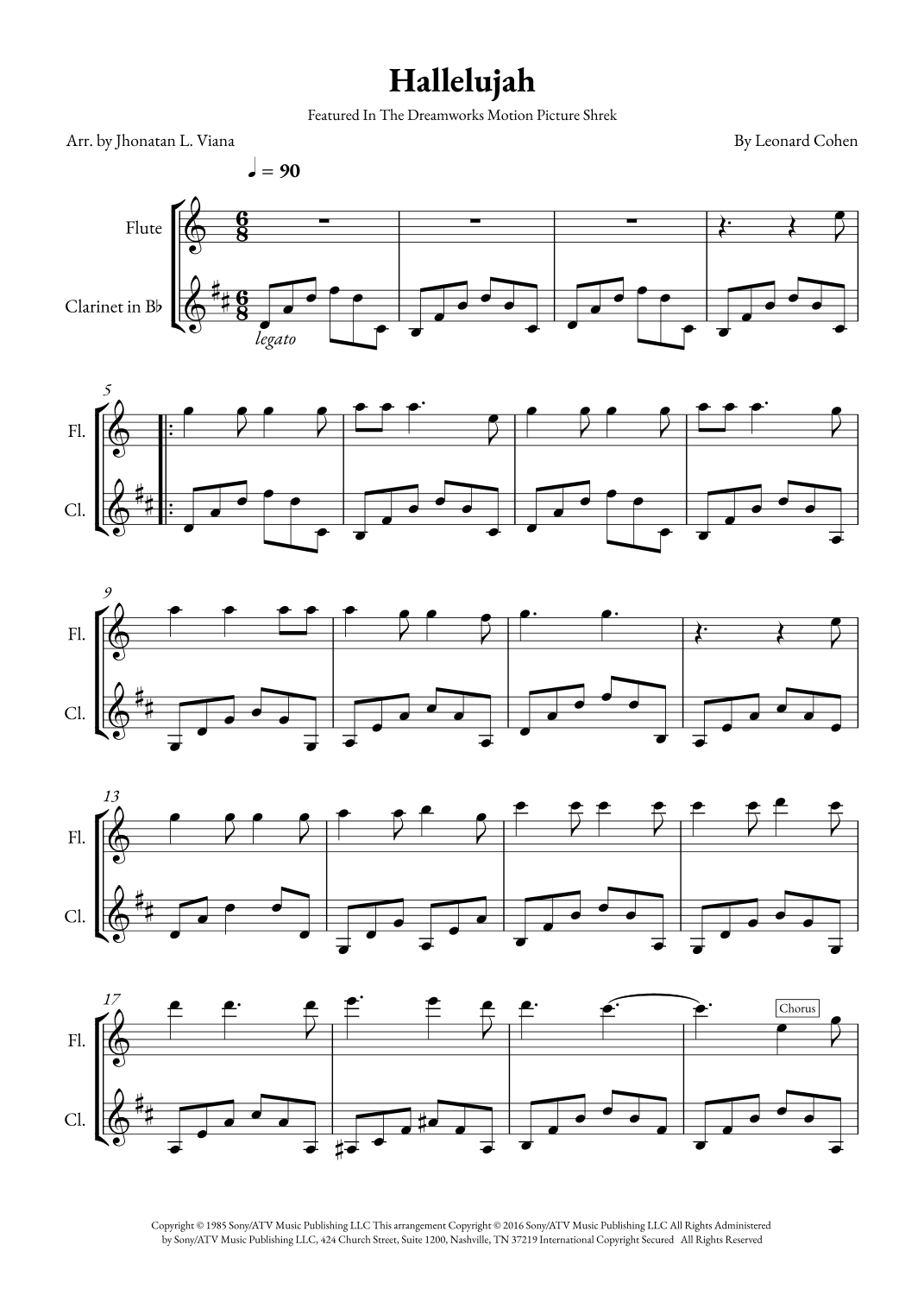 Hallelujah (arr. Jhonatan Lucio Viana)