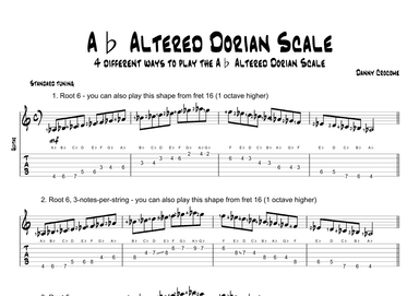 Ab Altered Dorian Scale (4 Ways to Play)