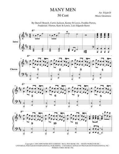 Many Men (wish Death) (arr. Music Greatness)