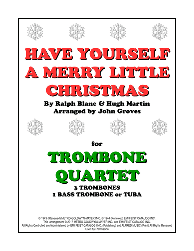 Have Yourself A Merry Little Christmas (arr. John Groves)