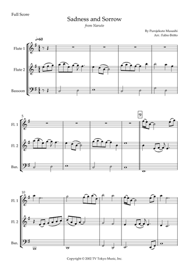 Sadness And Sorrow (arr. Fabio Britto)