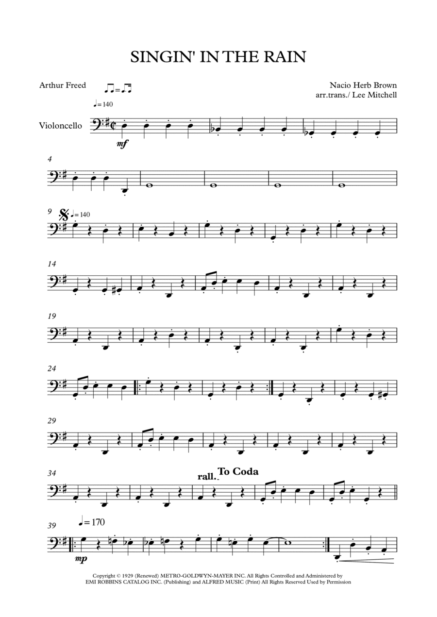 Singin' In The Rain (arr. Lee Mitchell)