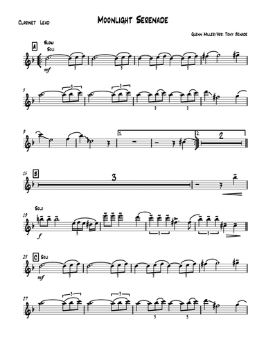 Moonlight Serenade (arr. Tony Benade)
