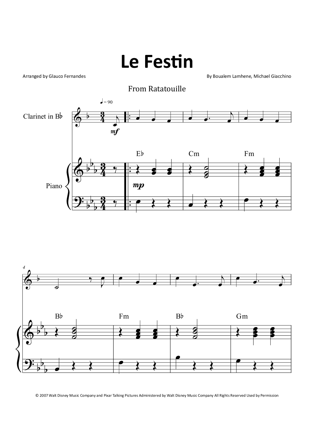 Le Festin (arr. Glauco Fernandes)