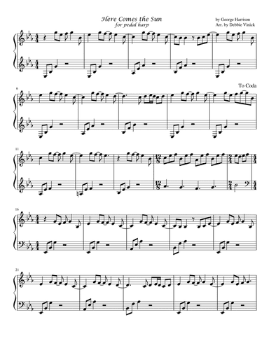 Here Comes The Sun (arr. Debbie Vinick)