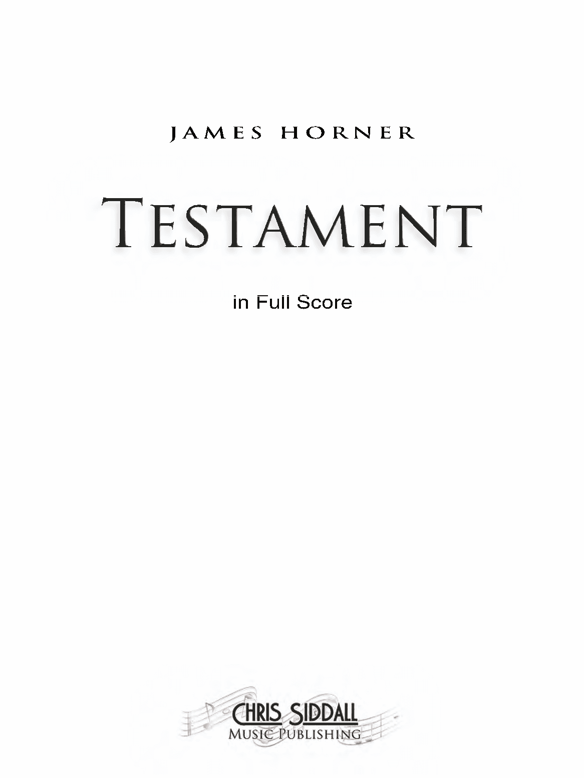 Testament Cues - Score Only (arr. Chris Siddall)