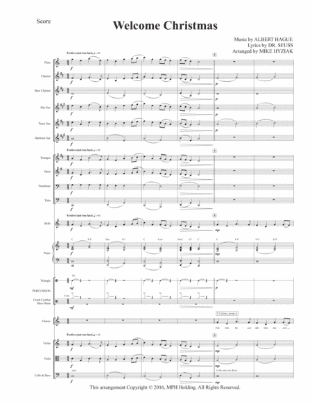 Welcome Christmas (arr. Mike Hyziak)