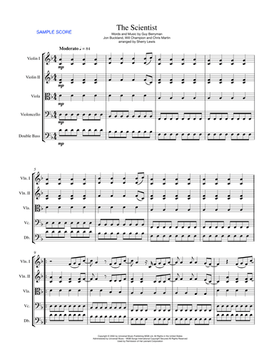 The Scientist (arr. Sherry Lewis)