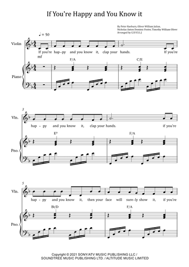Five Little Ducks (arr. G.D.V.S.L.J)