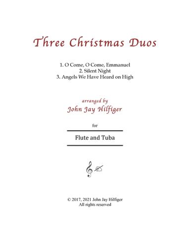 Three Christmas Duos for Flute and Tuba (arr. John Jay Hilfiger)