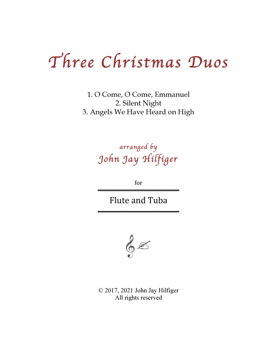Three Christmas Duos for Flute and Tuba (arr. John Jay Hilfiger)
