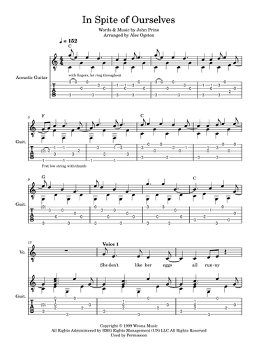 In Spite Of Ourselves (arr. Alec Ogston)
