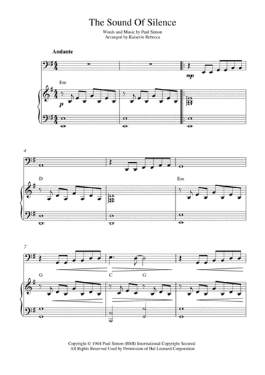 The Sound Of Silence (arr. Kaiserin Rebecca)