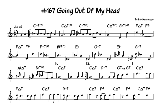 Going Out Of My Head (arr. John Fries)