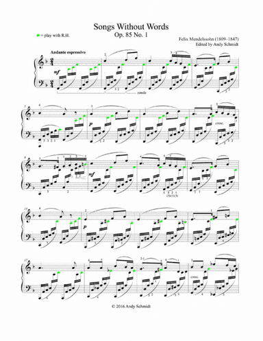 Songs Without Words, Op. 85 No. 1 (arr. Andy Schmidt)
