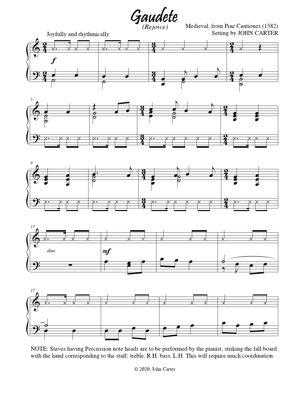 Gaudete (arr. John E. Carter)