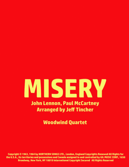 Misery (arr. Jeff Tincher)