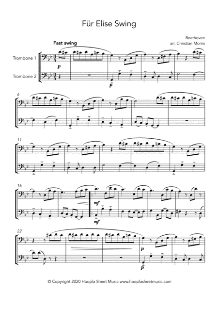 Für Elise Swing (arr. Christian Morris)