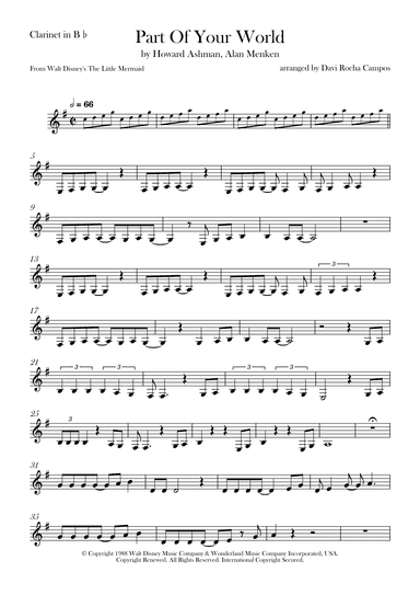 Part Of Your World (arr. Davi Rocha Campos)