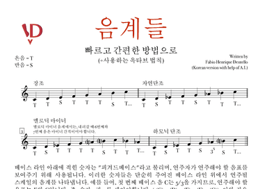 음계들 빠르고 간편한 방법으로 (+사용하는 옥타브 법칙)