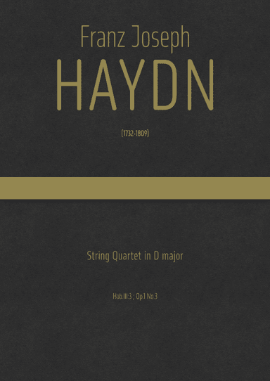 Haydn - String Quartet in D major, Hob.III:3 ; Op.1 No.3 (arr. J.G. Cucó Barber)