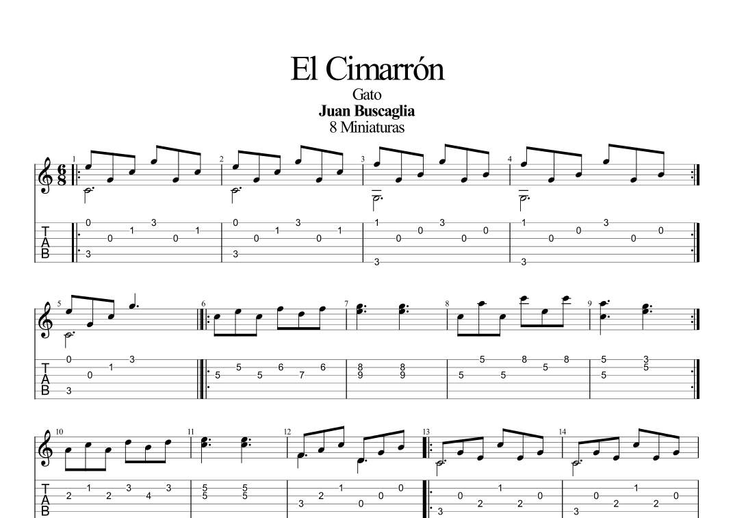 El Cimarrón (Argentine folk) (arr. Leonardo Ramos)