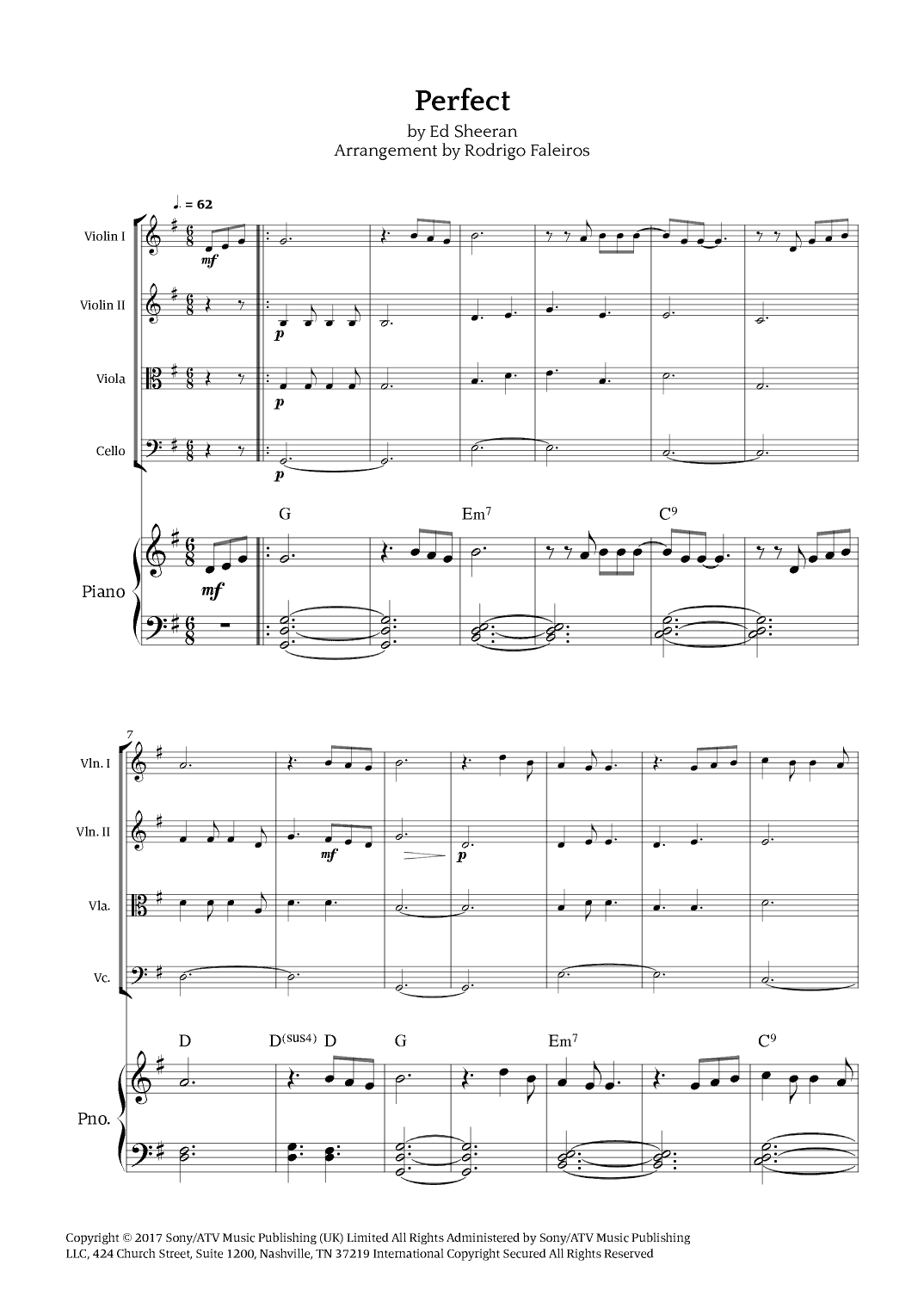 Perfect (arr. Rodrigo Faleiros)