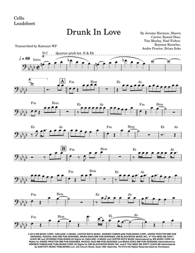 Drunk In Love (arr. Katsumi WF)