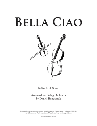 Bella Ciao (arr. Daniel Bondaczuk)