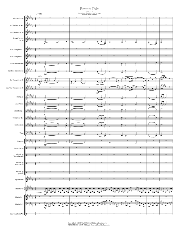 Romantic Flight (arr. Patrick Glenn Harper)