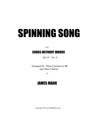 Spinning Song (arr. James Mark)