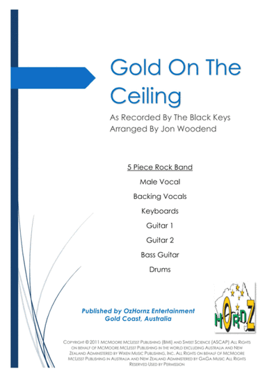 Gold On The Ceiling (arr. Jon Woodend)