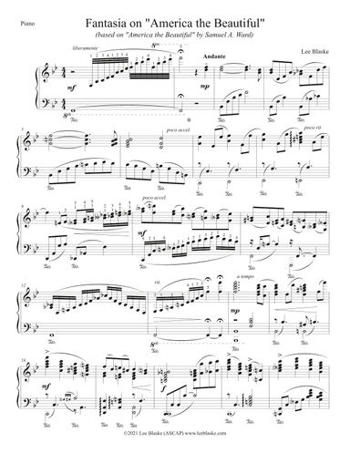 Fantasia on "America the Beautiful" (arr. Lee Blaske)