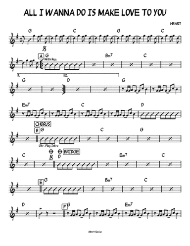 All I Wanna Do Is Make Love To You (arr. Albert Ravina)