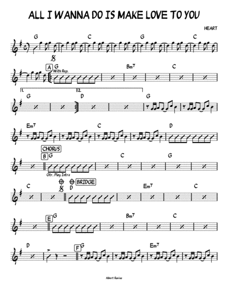 All I Wanna Do Is Make Love To You (arr. Albert Ravina)