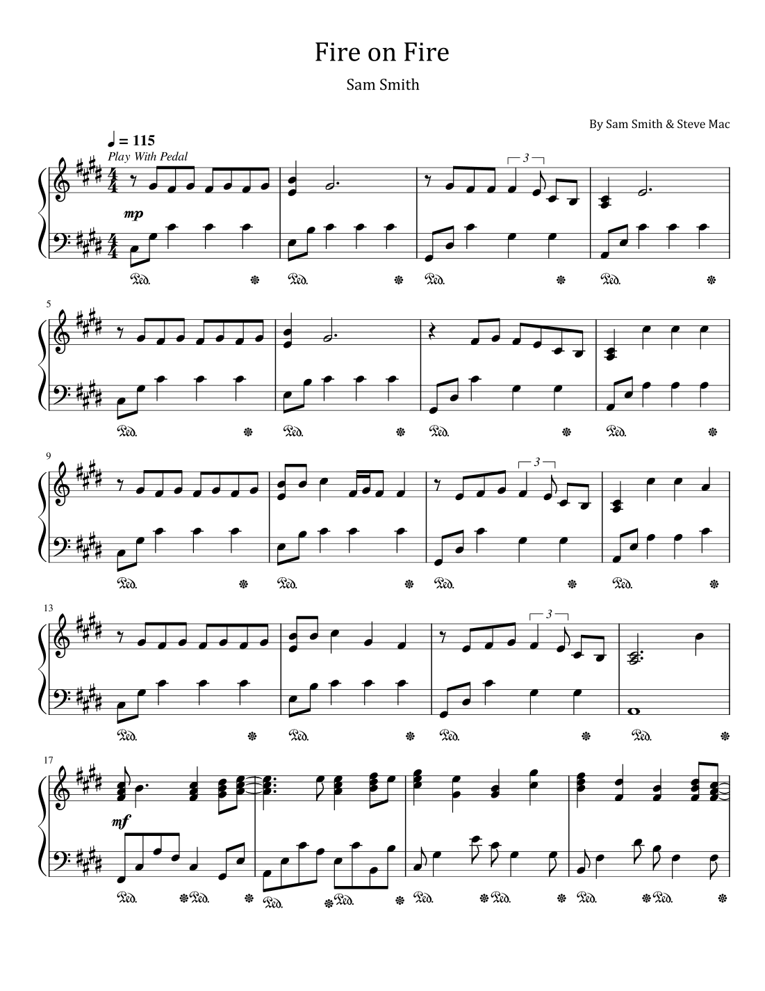 Fire On Fire (arr. poon)