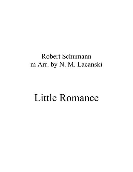 Little Romance (arr. Nick Lacanski)