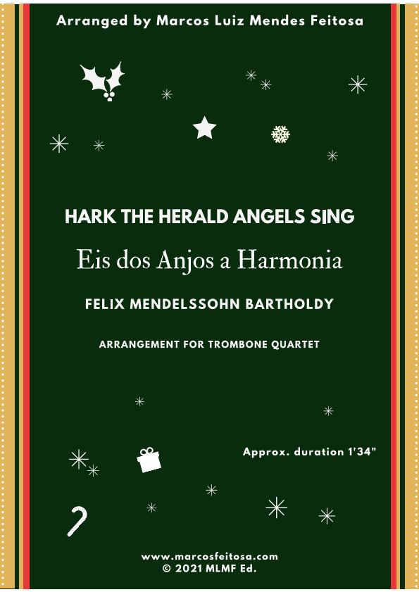Hark The Herald Angels Sing (Eis dos Anjos a Harmonia) - Trombone Quartet (arr. MARCOS LUIZ MENDES FEITOSA)