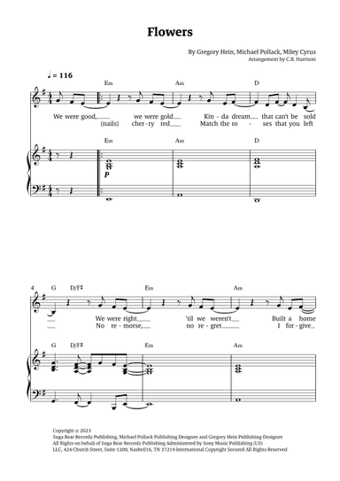 Flowers (arr. C. B. Harrison)