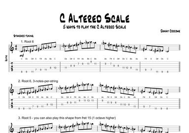 C Altered Scale (5 Ways to Play)