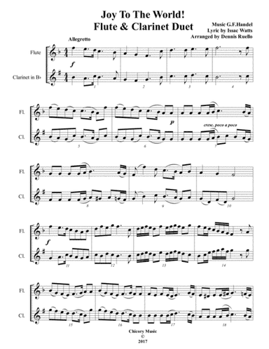 Christmas Duet Collection for Flute & Clarinet (arr. Dennis Ruello)