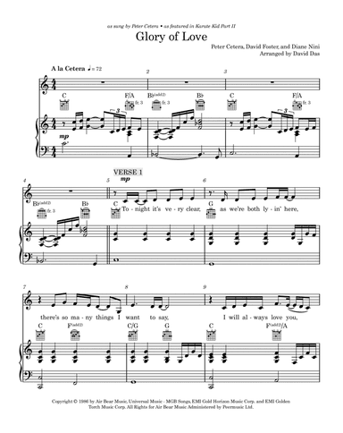Glory Of Love (arr. David Das)